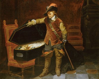 Oliver Cromwell with the Coffin of Charles I, 1846 by Hippolyte Delaroche